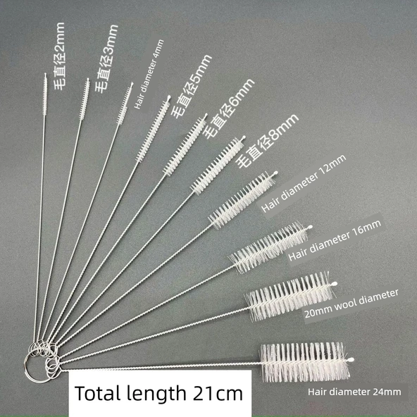 Çaydanlık Musluk Temizleme Fırçası - 3mm Çapında Kıl - 3'lü Paket - 7