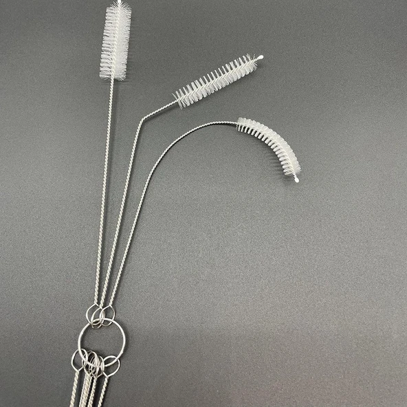 Çaydanlık Musluk Temizleme Fırçası - 4mm Çapında Kıl - 10 Adet - 4