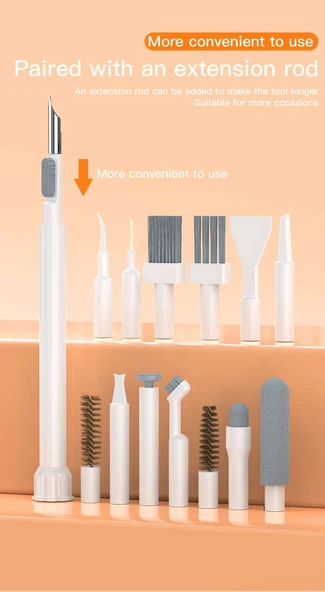 Çok Fonksiyonlu Temizleme Seti Q20 Siyah [Deterjansız] - Resim 10