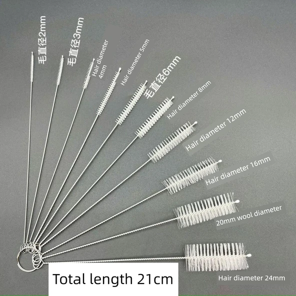 Çaydanlık Musluk Temizleme Fırçası - 16mm Çapında Kıl - 3'lü Paket