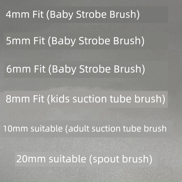 Çaydanlık Musluk Temizleme Fırçası - 16mm Çapında Kıl - 10 Adet - 8
