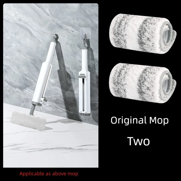El Değmeden Mini Mop Özel Bezi - Orijinal Yedek Paspas * 2