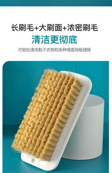 Yumuşak Fırçalı Temizleme Seti - Giysi Fırçası + Ayakkabı Fırçası Haki (Ekonomik Set) - Resim 9