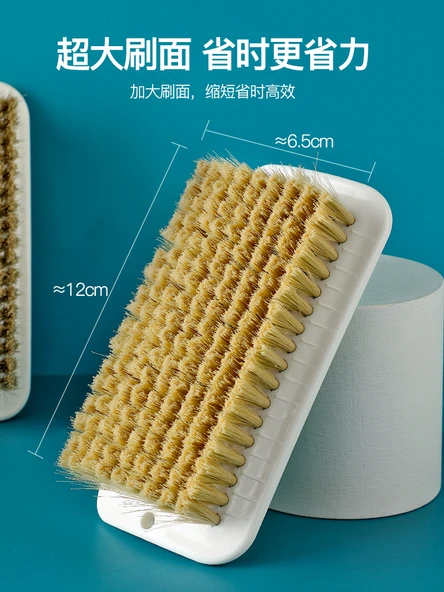 Yumuşak Fırçalı Temizleme Seti - Giysi Fırçası + Ayakkabı Fırçası Haki (Ekonomik Set) - Resim 5