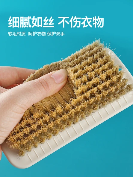 Yumuşak Fırçalı Temizleme Seti - Giysi Fırçası + Ayakkabı Fırçası Haki (Ekonomik Set) - Resim 3