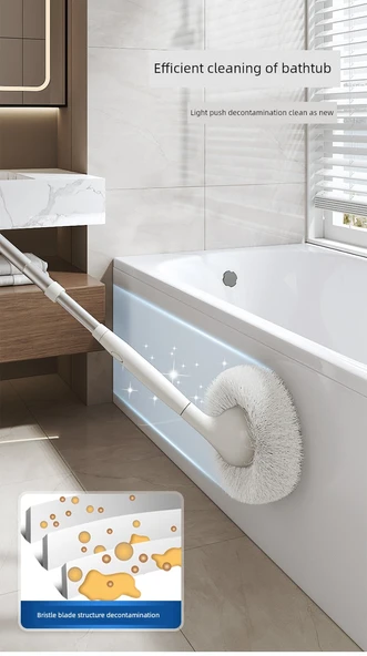 Geliştirilmiş Çıkarılabilir Losyonsuz Banyo Fırçası - İnci Beyazı - 8