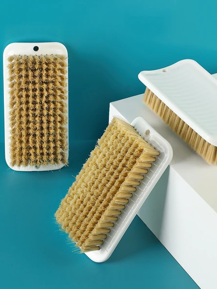 Yumuşak Fırçalı Temizleme Seti - Giysi Fırçası + Ayakkabı Fırçası Haki (Ekonomik Set) - Resim 4