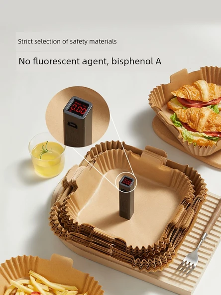 Airfryer Kağıt Astarı - 240 Adet - 16cm Taban - 3-6L Fritözler İçin - 6