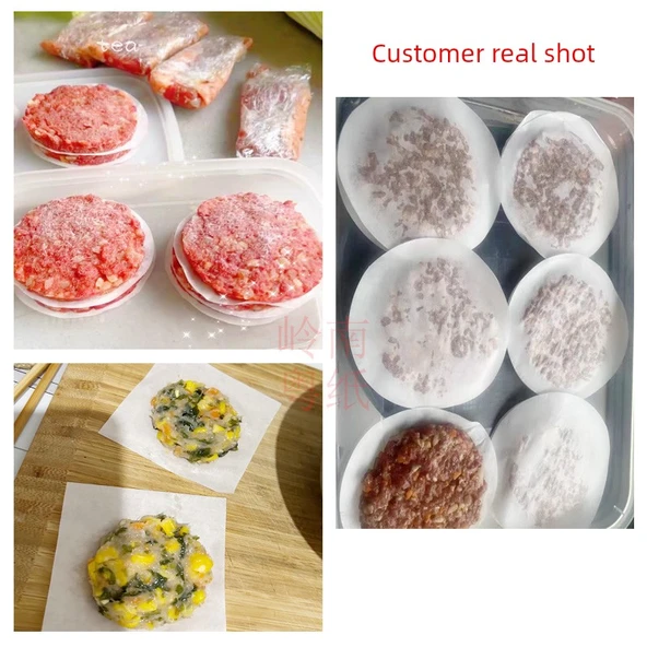 Hamburger Köftesi Pişirme Kağıdı - Kare 12x12cm [500 adet] - Resim 7