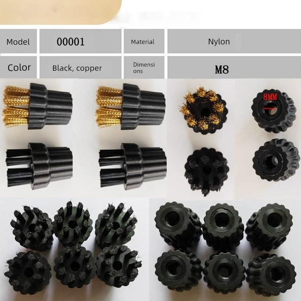 8 Delikli Naylon Telli Ocak Temizleme Fırçası - Resim 11