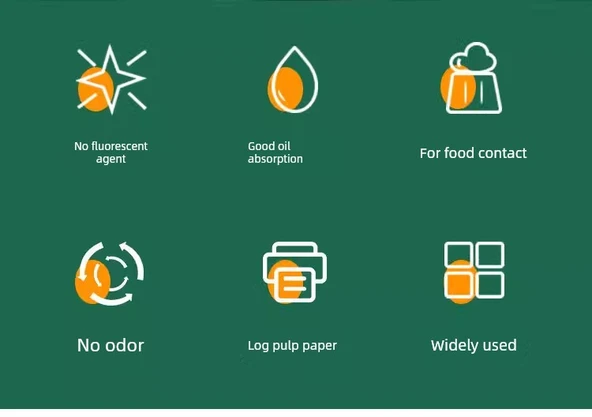 Airfryer Kağıt Altlığı - Kalın 500 Adet - Yağ Emici, Yüksek Isıya Dayanıklı - Resim 8