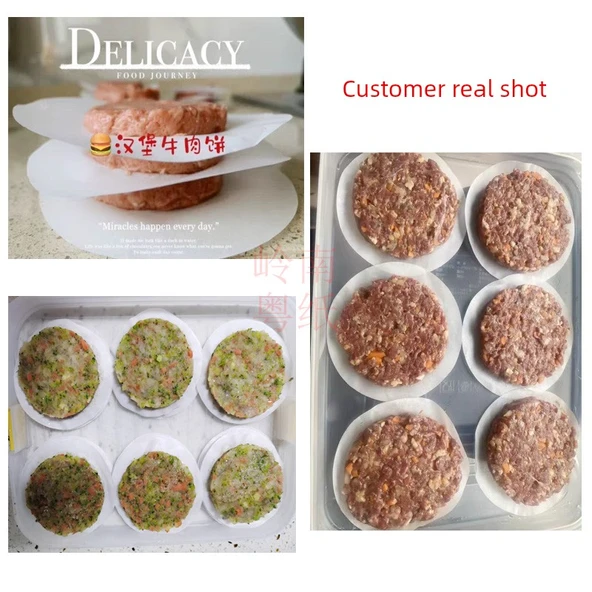 Hamburger Köftesi Pişirme Kağıdı - Kare 12x12cm [500 adet] - Resim 3