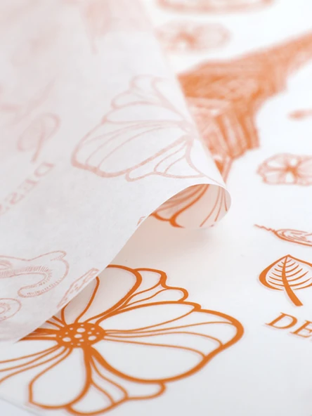 Yağ Geçirmeyen Tek Kullanımlık Fırın Kağıdı - Ekmek Desenli 50 Adet + 5 Karışık Desen (50 Adet) - Resim 3