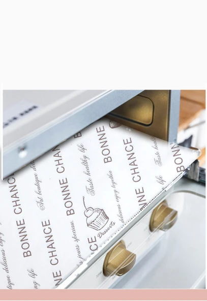 Yağ Geçirmeyen Tek Kullanımlık Fırın Kağıdı - Ekmek Desenli 50 Adet + 5 Karışık Desen (50 Adet) - Resim 8