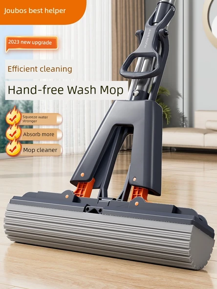 28cm Kalınlaştırılmış Nemlendirici Pamuk Başlıklı Sünger Paspas - Silah Grisi - 4 Başlıklı - Resim 2