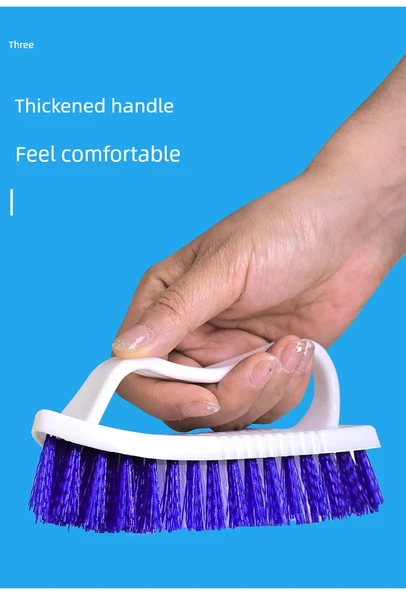 Plastik Çamaşır Fırçası - Sert Kıl - Yüksek Kalite - Model İki - 9