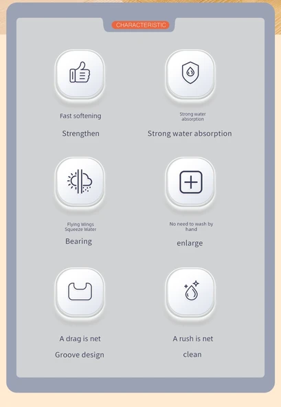 28cm Sünger Paspas + 2 Nem Tutucu Başlık + Paspas Klipsi - Paslanmaz Çelik Saplı - Resim 6