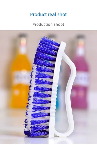Plastik Çamaşır Fırçası - Sert Kıl - Yüksek Kalite - Model İki - 12