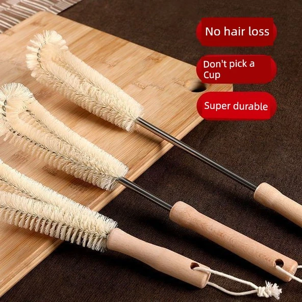 360 Derece Fırçalı Bardak Temizleme Fırçası - Orta Uzunlukta 40cm Fırça - 4