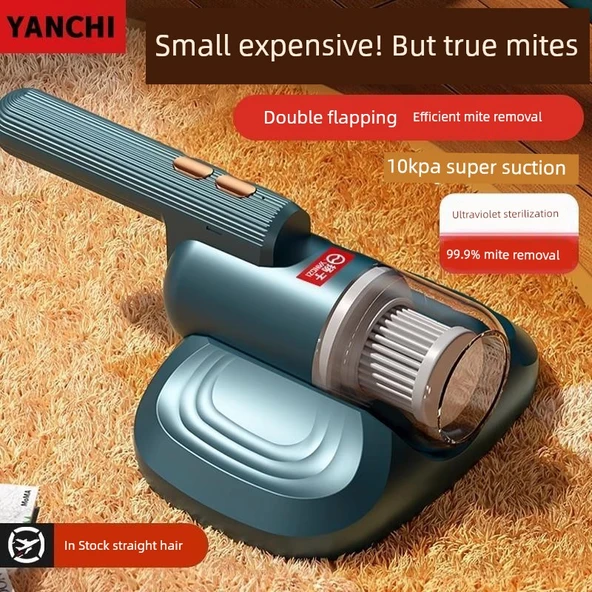 Yatak Temizleme Fırçası - Anti-Mite Toz Emici - Yeşil - 2