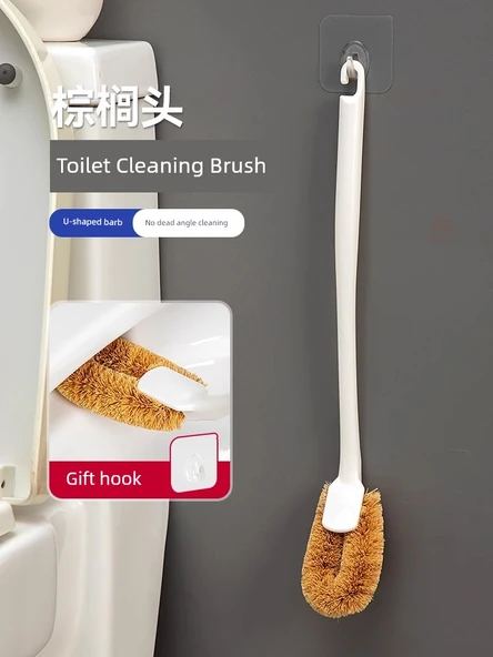 Japon Tarzı Köşe Ulaşmaz Tuvalet Fırçası - Geliştirilmiş Duvar Seti 2 Adet - Resim 2