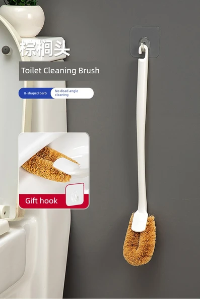 Japon Tarzı Köşe Ulaşmaz Tuvalet Fırçası - Geliştirilmiş Duvar Seti 2 Adet - Resim 7