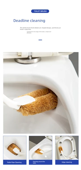 Japon Tarzı Köşe Ulaşmaz Tuvalet Fırçası - Geliştirilmiş Duvar Seti 2 Adet - Resim 10