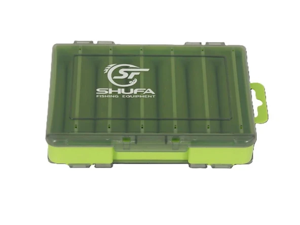 SHUFA Lure Box Çift Taraflı Kutu 130mm Yeşil - 3