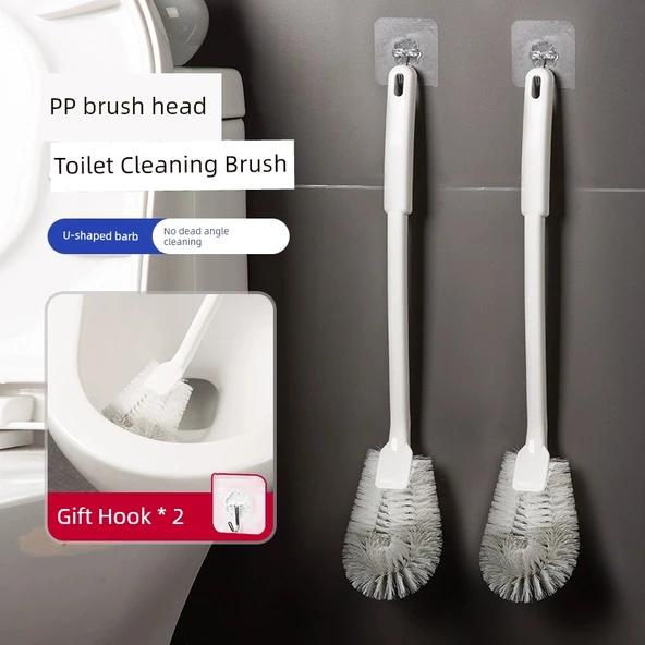 PP Fırça Başlıklı Klozet Fırçası - 9cm - 2 Adet - 2 Kancalı