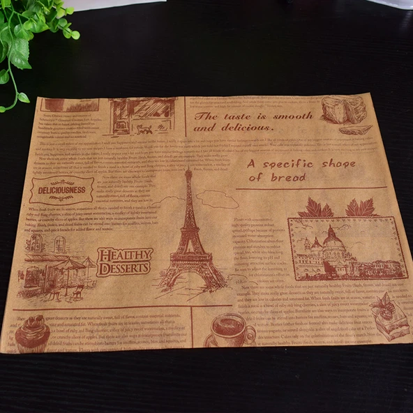 Yağa Dayanıklı Fırın Kağıdı - Çiçek Desenli Şeker Renkli 29*28cm 900 Adet - 6