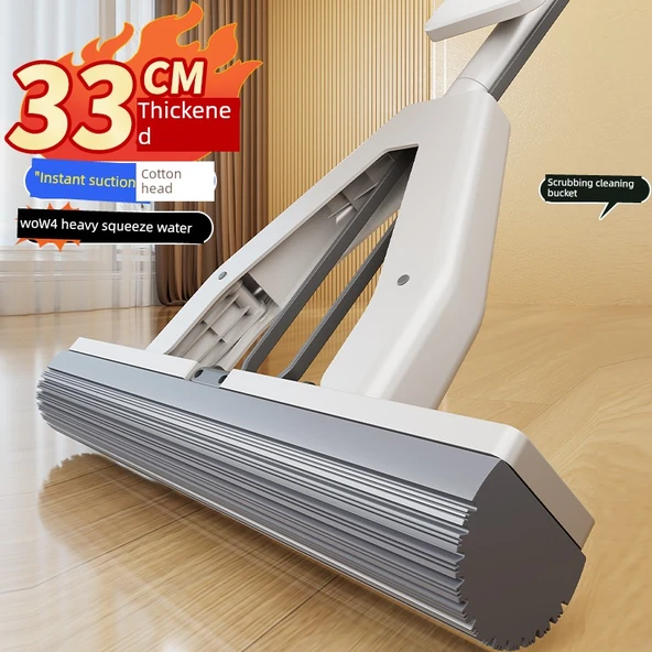 Paslanmaz Çelik 34cm Sünger Paspas - 3 Başlıklı - 3