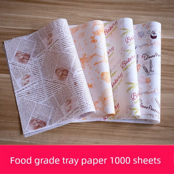 Yağa Dayanıklı Fırın Kağıdı - Çiçek Desenli Şeker Renkli 29*28cm 900 Adet - 11