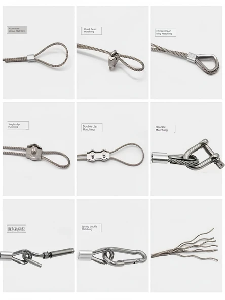 304 Paslanmaz Çelik Halat - 2 m, 2.0mm (7x19 Yumuşak) - Resim 4