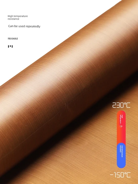 Yüksek Isıya Dayanıklı Fırın Matı - Çukur Desenli Kahverengi 40x60 cm - 2 Adet - 5