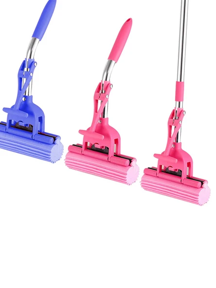 Mini Rulo Sünger Paspas Pembe Set (1 Başlıklı, Teleskopik) - 6