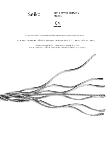 304 Paslanmaz Çelik Halat - 10 m, 0.8mm (7x7) - Resim 3