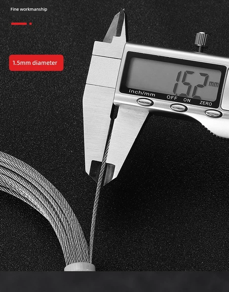 Çamaşır Kurutma Teli - 304 Çelik Tel 7.5 m * 2 (Çift Askı) - 8
