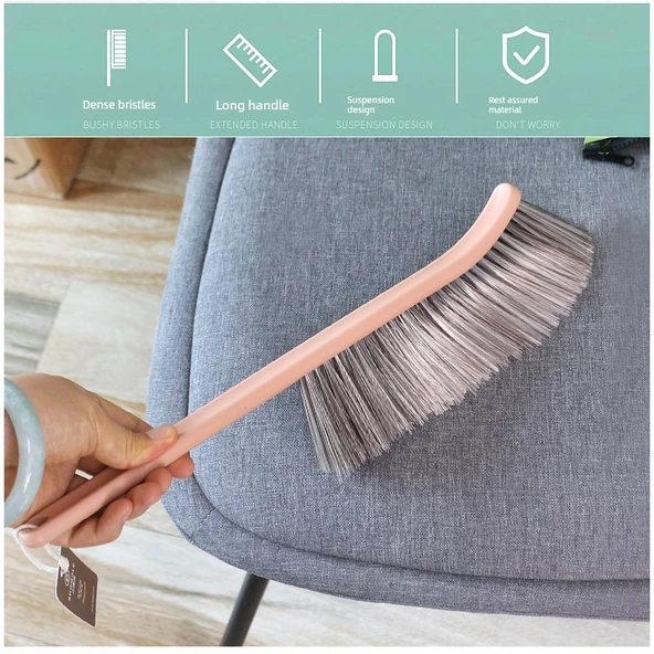 Minimalist Ev Tipi Yatak Fırçası - Pembe - Resim 3