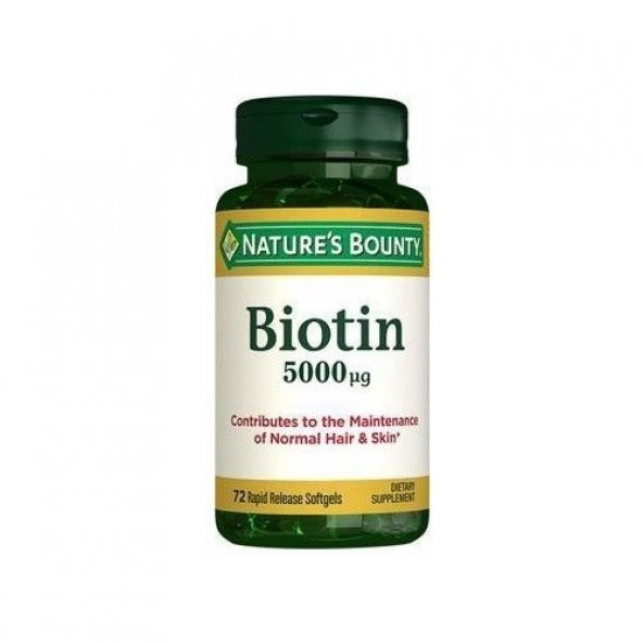 Natures Bounty Biotin 5000 Mg 72 Kapsül
