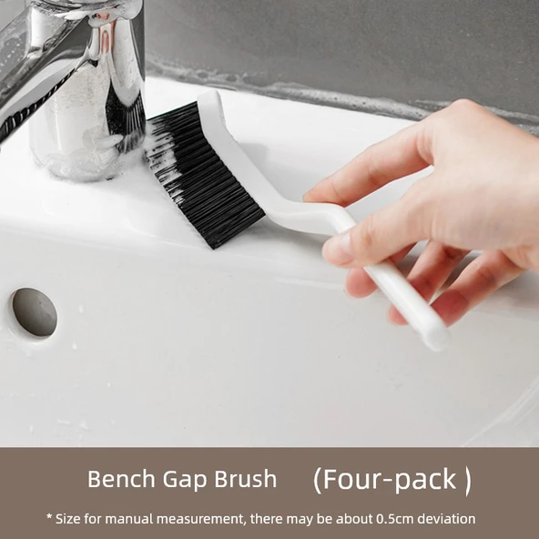 Çok Amaçlı Temizleme Fırçası - Beyaz / 4'lü Paket