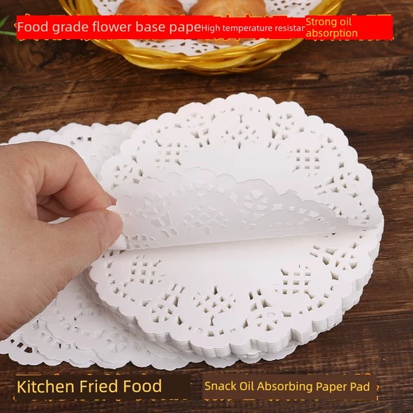 Mutfak Dantel Kağıdı Yuvarlak 24cm (1000 Adet) - Resim 3