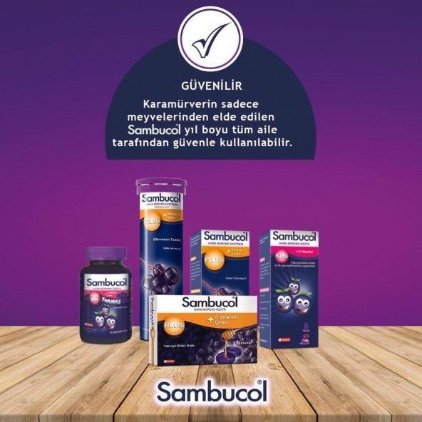 Sambucol_Plus Şurup 120ml. SKT:06/2023 - Resim 3