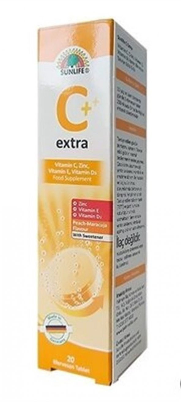 Sunlife Vitamin C Extra 1000mg 20 Efervesan Tablet