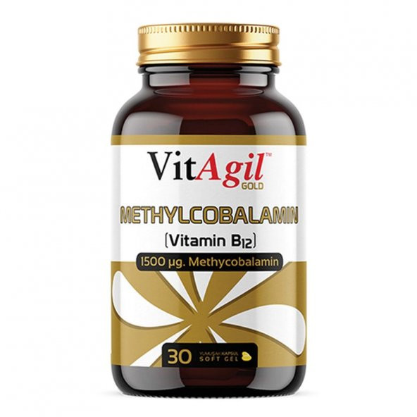 Vitagil Gold Methylcobalamin B12 30 Soft Gel Kapsül SKT:09/2023