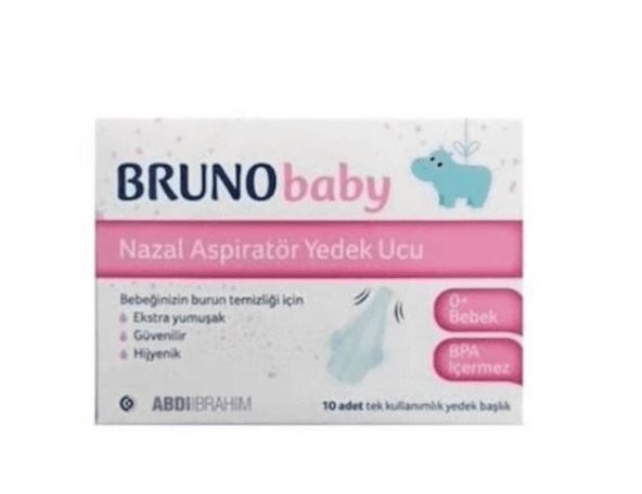 Bruno Baby Nazal Aspiratör Yedek Ucu 10lu