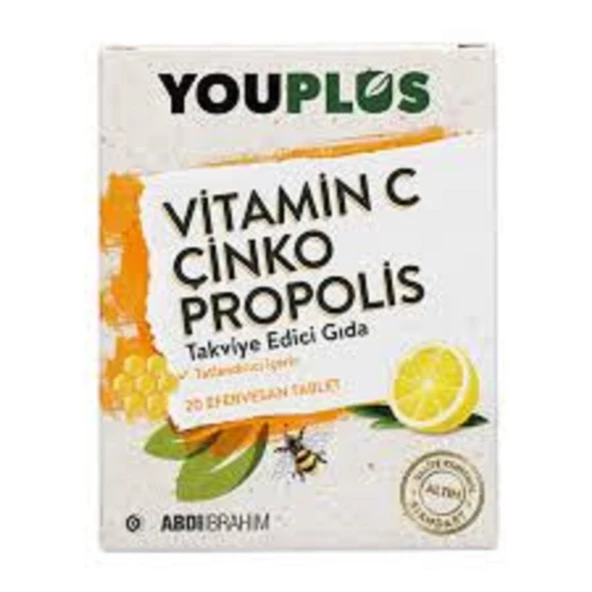 Youplus Vitamin C Çinko Propolis 20 Efervesan Tablet