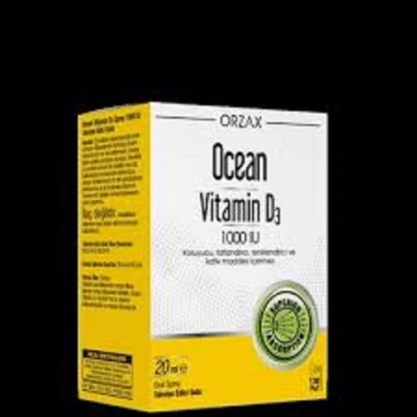 Ocean Vitamin D3 1000 IU Oral Sprey 20 ml ürün görseli
