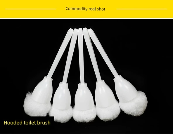Yumuşak Kıllı Tuvalet Fırçası - Kapşonlu Fırça 5 Banyo Fırçası 5 - Kalınlaştırılmış Kıl - 10