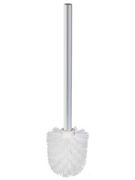 Yuvarlak Tuvalet Fırçası Yedek Başlığı - 40cm Çubuk + 2 Adet Beyaz Fırça Başlığı - 6