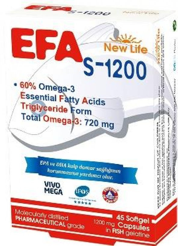 NewLife Efa s - 1200mg 45capsül